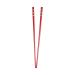 Set of 2 Hair Sticks with 3 Diamonds Chopsticks - Red