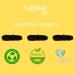 Eco-Friendly Habitat Nest Flowed Refill - 3 Coils 30m Biodegradable Dental Floss with Bamboo Carbon and Candelilla Wax Mint Flavor | International Shipping - Buy Online on GoSupps.com