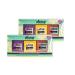 Saavy Naturals Body Soap Bars Gift Set - 2 Plumeria Violet 2 Yuzu Lemon & Mango Papaya Natural Scents 1.2 Oz Bars- 2pack with 6 soaps
