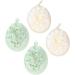 4pcs Pure Color Bath Flower Loofah Sponge Set | Soft Foam Shower Balls for Body Cleaning - Japanese-Style PE Mesh - Buy Online on GoSupps.com