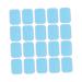 Magiclulu 20 pieces sheet replacement gelpads surface muscle-toner gel pads fitness equipment Gelpads for hip trainer Blood bags repair set for ice hockey helmets belly trainer gel pads 6cm 20PCs As shown