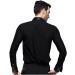 YILINFEIER Men's Black Velvet Latin Ballroom Dance Shirt Suit - Long Sleeve Chacha Rumba Samba Costume - Buy Online on GoSupps.com
