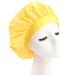 Elastic Wide Band Night Sleep Cap Hair Bonnet Hat Sleeping Head Cover for Women Girls (Yellow)