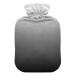 Black White Gradient Hot Water Bottle with Cover Hot Water Bottles for Pain Relief Hand Feet Warmer Hot Pack for Sports Injuries 1L