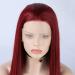 Shop Red Lace Front Wigs | Long Synthetic 150% Density Heat-Resistant 24in Burgundy Lace Wigs - Buy Online on GoSupps.com
