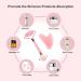VIVIDUS Gua Sha and Jade Roller Set - Facial Massage for Wrinkles Puffiness & Redness Relief | Self Care Gift for Women & Men - Pink - Buy Online on GoSupps.com