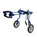 Dog Wheelchair for Back Legs Dog Cart Pet Wheelchair for Handicapped Hind Legs Small Dog Cat/Doggie/Puppy Walk Stainless Steel (Color : Blue Size : 03) Blue 3