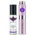 CA Perfume Duo Impression of Tresorit Midnight Rose For Women Eau de Parfum Refillable Atomizer Sprayer + Fragrance Body Oil Long Lasting Sample Travel Size Roll-On Bottle 0.27 Fl Oz+0.33 Fl Oz