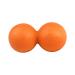 Minkissy double lacrosse ball peanut double ball acupressure scooter body massage ball muscle node ball physical ball peanut mobility ball massage gear medium orange