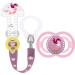 MAM Perfect Day Pacifier Girl Silicone 6+ incl. MAM Clip it! Fashion Pacifier Strap adjustable length washable