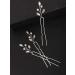 Fxmimior 3 PCS Bridal Vintage Crystal Hair Pins - Wedding Party Hair Accessories (Silver) - Buy Online on GoSupps.com