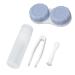 Contact lens box contact lens case professional stable solid compact elegant with care liquid bottle for outdoor activities