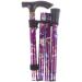 SilteD Walking Stick Trekking Poles Walking Stick Adjustable Travel Five-Section Patterned Non Slip Crutch Cane Folding Walking Stick Sturdy Printed Outdoor Sport Hik