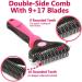 H&A PETCARE Double-Sided Deshedding and Dematting Comb for Long Haired Cats and Dogs Deshedding Tool And Grooming Brush For Furry Pets (Pink) - Buy Online on GoSupps.com