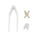 Hip Hop Style False Teeth Halloween Artificial Teeth Plated English Letter (Gold)