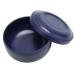 Men Shaving Soap Bowl with Lid Shaving Bowl for Shaving Cream Wet Shaving Kit Addition Dark Blue Shaving Soap Cream Bar with Cover