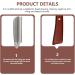 Minkissy Wooden Cutthroat Razor - Premium Red Sandalwood Straight Razor for Men | Manual Razor Knife for Precision Grooming - Buy Online on GoSupps.com