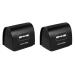 Minkissy razor disposal case Hombres 2 razor slice bank disposal case Razen Disposal container Razor Disposal case for razor plane Rasieradoras Para of Safety 6.5x6cmx2Pcs black x 2 pieces