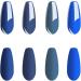 Vishine Popular Blue Gel Nail Polish Set - Selected 4 Colors Blue Summer Fall Kit Soak Off Nail Art Manicure Gift Box 15ml - Buy Online on GoSupps.com