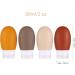 LIYUABU Silicone Travel Bottles 4 Pack 60ml Leak Proof Squeeze Refillable Portable Empty Travel Size Accessories Containers for Toiletries Shampoo Conditioner Lotion BPA Free and TSA Approved 60ml Brown - Buy Online on GoSupps.com