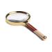 Spacmirrors Magnifying Glass Hd Lens Identification Cylinder Identification Watches DIY Crafts Carving 6X Handheld Magnifying Glass Wood Handle for Scale Measurement Magnifier