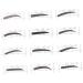 FOMIYES 12pcs 48 Eyebrow Styling Tool Eyebrow Card Eyebrow Stencils Sticker Eyebrow Trimming Eyebrow Pencil - Buy Online on GoSupps.com