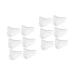 GLEAVI 6 Pairs Forefoot Pad Forefoot Protective Pads of Foot Cushion Ball of Foot Insert Wedge Pillow Empty Matte Lip Tubes Forefoot Insert Sesamoiditis Pad White Pu Floor Mat