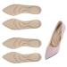 2 Pairs High Heel Insoles Women Arch Support Insoles Breathable 5D Sponge Barefoot Comfort Insoles Beige