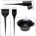 GAOHUI 4 Pcs Hair Coloring Brushes Kit - Double Sided Hair Dyeing Brushes Tint Comb Set for DIY Salon Hair Coloring - Includes Mixing Bowl - Buy Online on GoSupps.com