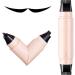 Eyeliner Stamp Waterproof Eyeliner Stencils Pencil Smooth Precision Pen Multifunctional Design for Makeup Family and Girlfriends Black - Buy Online on GoSupps.com