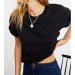 Carpetcom Women's Summer Loose Fit Crop Top - Black, Small - Buy Online on GoSupps.com