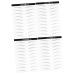 DOITOOL 4 Sheets Pairs Stick-on Brows Brow Tatoo Eyebrow Makeup Tools Eyebrow Stickers 6 Proof Patch