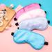 Kids Silk Sleep Mask Set - 4 Pack Adjustable Eye Masks for Sleeping and Travel - Purple, Pink, Sky Blue, Taro - Buy Online on GoSupps.com