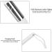 Soft Lash Extension Cleaning Brush Eyelash Cleaning Brush Convenient Brush for Lash Foam(White Rod Silver) - Buy Online on GoSupps.com