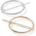 SOMIER 4 Pairs Metal Geometric Hair Clips Hollow Round Triangle Oval Rectangle Ponytail Barrettes Minimalist Gold & Silver Hair Pins - Buy Online on GoSupps.com