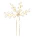 Fairvir Silver Rhinestone Flower Hairpins | Bridal Jewelry Headdress | 2-Piece Gold Crystal Hair Accessories for Women & Girls - Buy Online on GoSupps.com