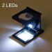Spacmirrors 10X 28Mm Linen Test Three Folding Magnifying Glass Portable Zinc Alloy Magnifierwith LED Lamp for Textile Jewelry Collection Repair Magnifier - Buy Online on GoSupps.com