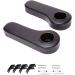 Golf Cart Rear Seat Arm Rests - Universal Fit | No Drilling Needed | Compatible with EZGO, Club Car, Yamaha - Black - Buy Online on GoSupps.com