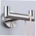 Alipis Coat Hook Black Hanger Outfit Hangers Bath Towel Hanger Bathroom Robe Towel Holder Hang Towel Heavy 9.8x5.8cm Silver - Buy Online on GoSupps.com