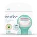 Schick Intuition Women Razor Refill Cartridges 6 Count Pack of 2 - Sensitive (Aloe) Renewing Moisture - Buy Online on GoSupps.com