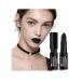 Black lipstick matt with waterproof long-lived high pigmented non-stick-cup dark color lips make-up unit size black