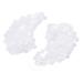 2Pcs Jade Eye Massage Puffiness Sleep Face Mask Natural Rose Quartz Cool Massage Stone Eye Patch Massage White White
