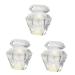 POPETPOP 3 Pcs Nail Art Crystal Cup Nail for Acrylic Application Crystal Cup for Nails Acrylic Nail Brush Acrylic Nails Nail Dappen Dish Nail White Crystal Washing Dishes 5.5x5.5cmx3pcs Whitex3pcs