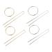 Mikinona U-shaped Hair Stick Womens Hair Clips 4 sets Women Clip Hairpin Headdress Alloy Stick Simple U-shaped Fork Bun Girl Styling Accessory Hair Womens Hair Accessories Hair Fork