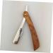 Minkissy Double Hairdresser Razor for Men - Metal & Wooden Portable Hand Razor for Safe Eyebrow Trimming - Old-Fashioned Grooming Tool - Buy Online on GoSupps.com