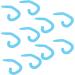 10 Pieces Reusable Childrens Face Shield Ear Hook Flexible and Comfortable Silicone Ear Protector Hook (Light Blue) - Buy Online on GoSupps.com