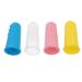 Ipetboom 4 piece of toothbrush made of silicone toy from silicone children's toys toy for children's toothbrush made of silicone finger bed pet pet gel newborn (1 Pack) sorted color