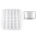 Tianzd 60 pieces empty transparent acrylic can 10 ml small empty socket plastic socket screw box cosmetic can with screw lid tin cans for nail type lip balm cosmetic containers Transparent 10ml