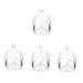 Zerodeko Clear Container Coffee Container 4pcs Spice Jar Salt Shaker Acrylic Household Ornament Container Condiment Bottle