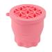 Makeup Brush Cleaning Cup Foldable Makeup Brush Cleaner Silicone Beauty Tools Portable Makeup Brush Cleaning Mat for All Size Beauty Makeup Brushes (Pink)